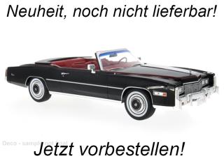 Cadillac Eldorado Convertible, schwarz, 1976 MCG 1:18 Metallmodell, Türen und Hauben nicht zu öffnen  Liefertermin nicht bekannt