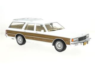 Chevrolet Caprice Estate Wagon, weiss/Dekor, 1985 MCG 1:18 Metallmodell, Türen und Hauben nicht zu öffnen