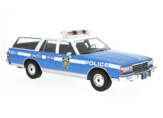 Chevrolet Caprice Estate Wagon, 1985, NYPD - New York Police Department MCG 1:18 Metallmodell, Türen und Hauben nicht zu öffnen