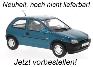 Opel Corsa B, türkis, 1993 MCG 1:18 Metallmodell, Türen und Hauben nicht zu öffnen Liefertermin nicht bekannt