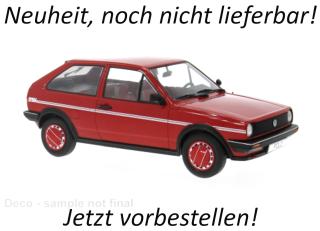 VW Polo II Coupe Fox, rot, 1985 MCG 1:18 Metallmodell, Türen und Hauben nicht zu öffnen Date de parution inconnue