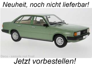 Audi 80 (B2), hellgrün, 1978 MCG 1:18 Metallmodell, Türen und Hauben nicht zu öffnen Date de parution inconnue