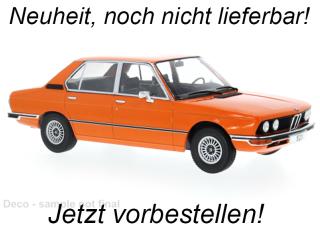 BMW 5er (E12), orange, 1973 MCG 1:18 Metallmodell, Türen und Hauben nicht zu öffnen Availability unknown