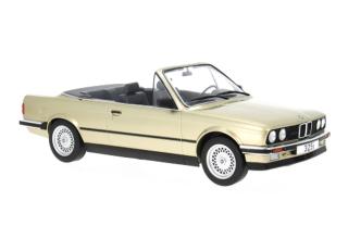 BMW 325i (E30) Cabriolet, beige, 1985 MCG 1:18 Metallmodell, Türen und Hauben nicht zu öffnen