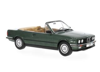 BMW 325i (E30) Cabriolet, dunkelgrün, 1985 MCG 1:18 Metallmodell, Türen und Hauben nicht zu öffnen
