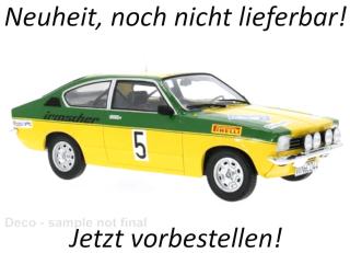 Opel Kadett C Coupe GT/E, International Sachs Winter Rallye, 1976, #5, W.Smolej/C.Geistdörfer MCG 1:18 Metallmodell, Türen und Hauben nicht zu öffnen Availability unknown