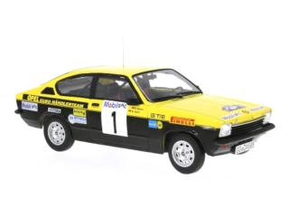 Opel Kadett C Coupe GT/E, Westfalen-Lippe Rallye, 1977, #1, W.Röhrl/C.Geistdörfer MCG 1:18 Metallmodell, Türen und Hauben nicht zu öffnen