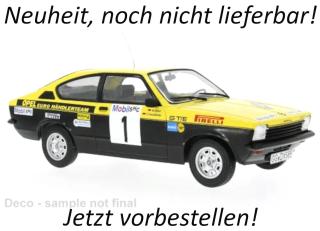 Opel Kadett C Coupe GT/E, Westfalen-Lippe Rallye, 1977, #1, W.Röhrl/C.Geistdörfer MCG 1:18 Metallmodell, Türen und Hauben nicht zu öffnen  Date de parution inconnue