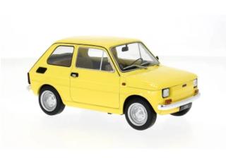 Fiat 126, gelb, 1972 MCG 1:18 Metallmodell, Türen und Hauben nicht zu öffnen