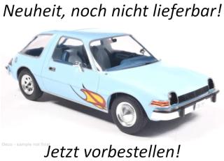 AMC Pacer, hellblau, 1975 MCG 1:18 Metallmodell, Türen und Hauben nicht zu öffnen Availability unknown