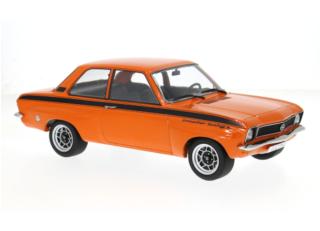 Opel Ascona A, orange/schwarz, 1973 MCG 1:18 Metallmodell, Türen und Hauben nicht zu öffnen