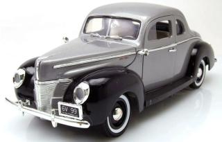 Ford Deluxe 1940 grau/schwarz MotorMax 1:18