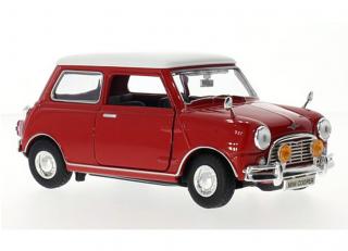 Old Mini Cooper rot/weiß MotorMax 1:18