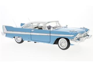 Plymouth Fury, blau/weiss, 1958 Motormax 1:18