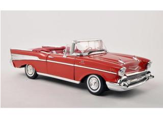 Chevrolet Bel Air Convertible 1957 rot  MotorMax 1:18