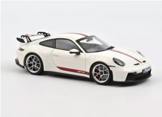 Porsche 911 GT3 2021 white Norev 1:18 Metallmodell 2 Türen, Motorhaube und Kofferraum zu öffnen!