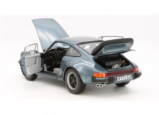 Porsche 911 930 Turbo 3.3 blau - Venetian Blue  (1987 - 1988) "Limited 1000 pieces" - Sticker on the box Norev 1:18 Metallmodell Türen, Motorhaube und Kofferraum zu öffnen!