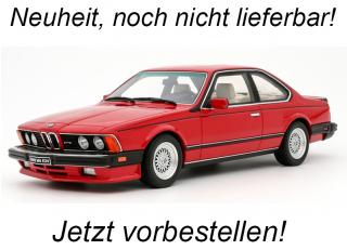 BMW E24 M6 RED 1986 OttO mobile 1:18 Resinemodell (Türen, Motorhaube... nicht zu öffnen!)  Disponible à partir de fin juin 2024
