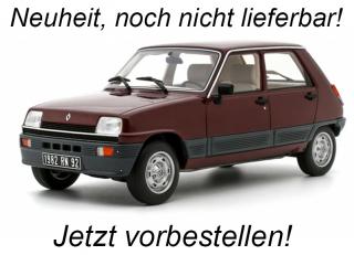RENAULT 5 GTL (5 DOORS) RED 1984 OttO mobile 1:18 Resinemodell (Türen, Motorhaube... nicht zu öffnen!)<br> Disponible à partir de fin juin 2024