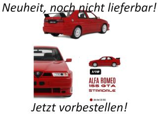 ALFA ROMEO 155 GTA STRADALE ALFA RED 130 1993 OttO mobile 1:18 Resinemodell (Türen, Motorhaube... nicht zu öffnen!)  Lieferbar ab Juni 2026
