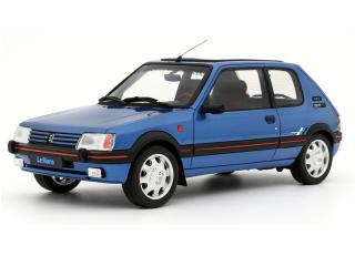 PEUGEOT 205 1.9 GTI LE MANS MIAMI BLUE 1991 OttO mobile 1:18 Resinemodell (Türen, Motorhaube... nicht zu öffnen!)