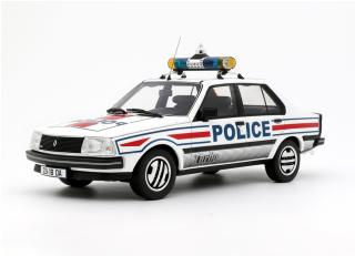 RENAULT 18 TURBO POLICE NATIONALE 1982 OttO mobile 1:18 Resinemodell (Türen, Motorhaube... nicht zu öffnen!)