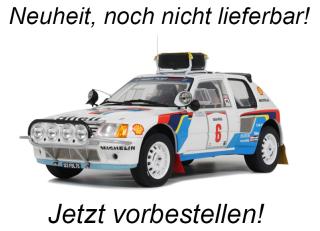 PEUGEOT 205 T16 #6 T. SALONEN RALLY SAFARI 1985 OttO mobile 1:18 Resinemodell (Türen, Motorhaube... nicht zu öffnen!) Disponible à partir de fin août 2025