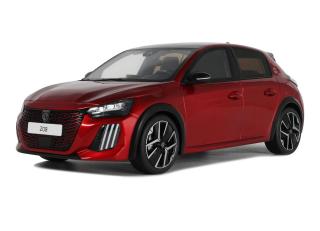 Peugeot 208 GT Hybrid Red Elixir 2024 OttO mobile 1:18 Resinemodell (Türen, Motorhaube... nicht zu öffnen!)