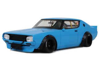 NISSAN SKYLINE 2000 GT-R (KPGC110) BY LB-WORKS BLUE 2024 OttO mobile 1:18 Resinemodell (Türen, Motorhaube... nicht zu öffnen!)