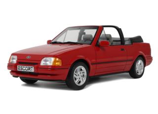 Ford Escort Mk4 XR3i Cabriolet - Flamenco-Rot 1986 OttO mobile 1:18 Resinemodell (Türen, Motorhaube... nicht zu öffnen!)