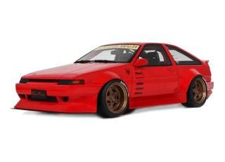 Toyota AE86 Sprinter Trueno Widebody Ferrari Rosso Corsa 1986 Otto Project Car OttO mobile 1:18 Resinemodell (Türen, Motorhaube... nicht zu öffnen!) <br> Lieferbar ab Anfang Oktober 2026