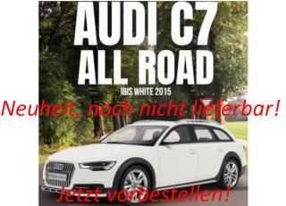 AUDI C7 ALL ROAD IBIS WHITE 2015 OttO mobile 1:18 Resinemodell (Türen, Motorhaube... nicht zu öffnen!) Available from early June 2026