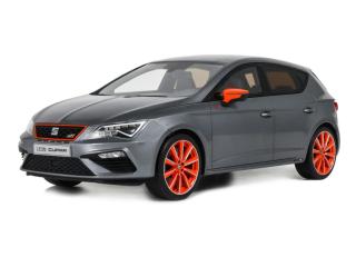 Seat Leon Cupra Performance Pack Monsoon Grey X7R 2018 OttO mobile 1:18 Resinemodell (Türen, Motorhaube... nicht zu öffnen!)
