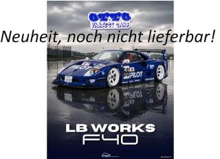LB-WORKS F40 METALLIC BLUE 2024 OttO mobile 1:18 Resinemodell (Türen, Motorhaube... nicht zu öffnen!) Disponible à partir de début janvier 2027