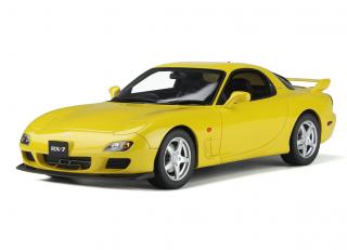 Mazda RX7 FD Type R Bathurst R Sunburst Yellow OttO mobile 1:18 Resinemodell (Türen, Motorhaube... nicht zu öffnen!)
