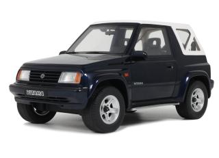 SUZUKI VITARA CABRIO JLX DEEP BLUE PEARL METALLIC 1994 OttO mobile 1:18 Resinemodell (Türen, Motorhaube... nicht zu öffnen!)