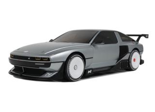 HYUNDAI N VISION 74 MATTE ALUMINIUM 2022 OttO mobile 1:18 Resinemodell (Türen, Motorhaube... nicht zu öffnen!)