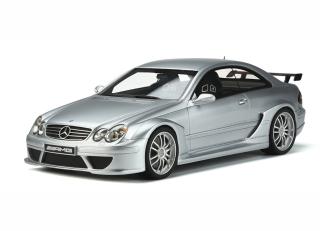 MERCEDES-BENZ C209 COUPE CLK DTM BRILLIANT SILVER 2004 OttOmobile 1:18 Resinemodell (Türen, Motorhaube... nicht zu öffnen!)