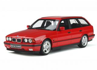 BMW E34 Touring M5 1994 Mugello Red 274 OttO mobile 1:18 Resinemodell (Türen, Motorhaube... nicht zu öffnen!)
