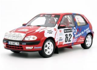 CITROËN SAXO VTS Sébastien Loeb RALLY RAC 2000 OttO mobile 1:18 Resinemodell (Türen, Motorhaube... nicht zu öffnen!)