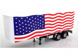 Truck Trailer Stars & Stripes weiß/rot/blau   Road Kings 1:18