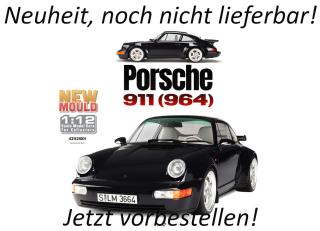 Porsche 911 (964) schwarz S1200501 Solido 1:12 Metallmodell  Date de parution inconnue (pas avant le 3. trimestre 2026)