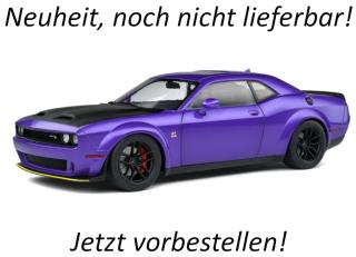 Dodge Challenger SRT Hellcat Widebody lila S1805714  Solido 1:18 Metallmodell Date de parution inconnue