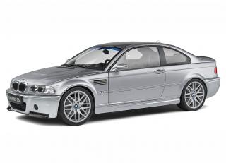 BMW E46 CSL coupe, silver grey metallic , 2003 Solido 1:18 Metallmodell