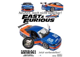 NISSAN SILVIA (S15) SPEC-S TOKYO DRIFT MONA LISA 2006 S1812205A Solido 1:18 Metallmodell Date de parution inconnue (pas avant le 3. trimestre 2026)