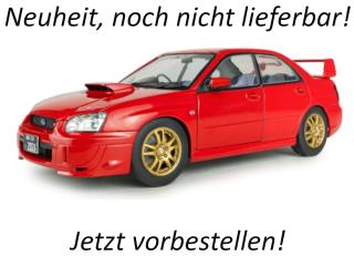 Subaru Impreza wrx sti flame red 2004 s1812306  Solido 1:18 Metallmodell Liefertermin nicht bekannt
