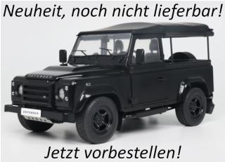 LAND ROVER DEFENDER 90 SHORT WITH REAR COVER BLACK 2016 S1813503 Solido 1:18 Metallmodell Date de parution inconnue (pas avant le 4. trimestre 2026)