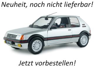 Peugeot 205 GTI 1.6 Mk1 silbergrau 1989 S1801718 Solido 1:18 Metallmodell Liefertermin nicht bekannt (nicht vor 4. Quartal 2026)