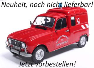 Renault 4LF4  Feuerwehr POMPIER RED 1976 Solido 1:18 Metallmodell Liefertermin nicht bekannt (nicht vor 4. Quartal 2026)