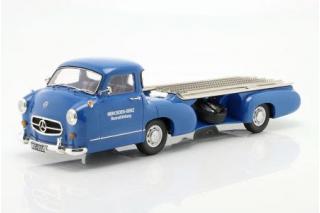 Mercedes-Benz Renntransporter “Das blaue Wunder” - Mercedes Rennsportabteilung - 1955 WERK83 1:18